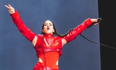 Rosalía performing in Madrid, 19 July 2022.
