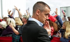 Corey Lewandowski, pictured, allegedly grabbed Michelle Fields by the arm at a press conference, causing bruises.