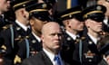 Matt Whitaker<br>Acting United States Attorney General Matt Whitaker, center, attends a wreath laying ceremony at the Tomb of the Unknown Soldier during a ceremony at Arlington National Cemetery on Veterans Day, Sunday, Nov. 11, 2018, in Arlington, Va. (AP Photo/Andrew Harnik)