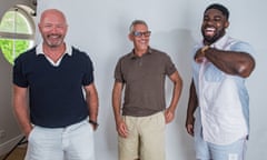 Alan Shearer, Gary Lineker and Micah Richards laughing