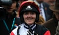 Former British olympic cycling star Victoria Pendleton applauds the winner in the winner's enclosure after completing on Pacha du Polder in the Foxhunter Chase on the final day of the Cheltenham Festival horse racing meeting at Cheltenham Racecourse in Gloucestershire, south-west England, on March 18, 2016.
Double London 2012 Olympic cycling gold medallist Pendleton, who had never sat on a horse this time last year, came 5th in the race. / AFP PHOTO / ADRIAN DENNISADRIAN DENNIS/AFP/Getty Images