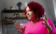 Nikole Hannah-Jones is interviewed at her home in Brooklyn, New York.