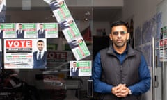 Akhmed Yakoob at his campaign office