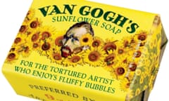 Van Gogh’s sunflower soap, ‘for the tortured artist who enjoys fluffy bubbles’