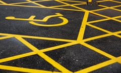 BLACKBURN, 18th November 2015 -  Disabled parking bays, Blackburn.
Christopher Thomond for The Guardian.