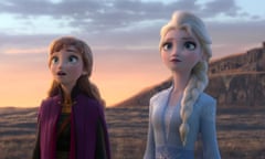 Iced fun … Anna and Elsa in Frozen II.