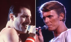 Freddie Mercury and David Bowie