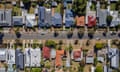 Aerial view of houses in Adelaide