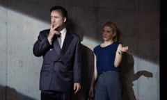 Bob Odenkirk as Saul Goodman and Rhea Seehorn as Kim - Better Call Saul _ Season 1, Episode 7 - Photo Credit: Ursula Coyote/AMC
