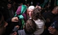 The Guardian's Jerusalem correspondent, Bethan McKernan, witnesses celebrations at the Betunia checkpoint in Ramallah as 39 Palestinian women and children are released from prison