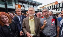 Jeremy Corbyn in Nottingham.