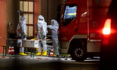 Investigators examining the substances found at the man’s flat in Castrop-Rauxel