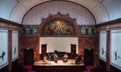 The Kaleidoscope Chamber Collective rehearse on the Wigmore Hall stage ahead of a summer 2020 concert. The central London venue will premiere the 12 winning works in 2022.