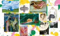 Clockwise from top left: Anish Kapoor; Johanna Unzueta; Evelyn De Morgan; David Hockney; Don McCullin; Aubrey Beardsley; Denzil Forrester; Michael Armitage; Cao Fei; Rembrandt