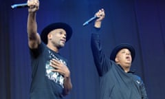 Darryl ‘DMC’ McDaniels (left) and Reverend ‘Run’ Joseph Simmons of Run DMC, in 2014.