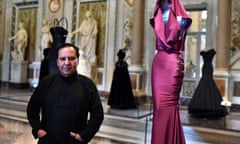 Azzedine Alaïa at an exhibition of his work in the Galleria Borghese in Rome in 2015.