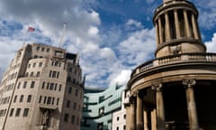 Broadcasting House (left) in central London from where the BBC World Service broadcasts