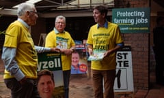 The Nationals candidate for Upper Hunter Dave Layzell on the campaign trail.