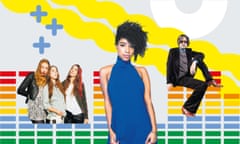 Left to right: Este, Alana and Danielle Haim; Lianne La Havas; Jarvis Cocker.