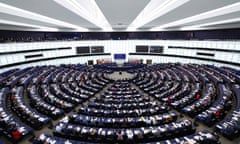 MEPs inside the European parliament in Strasbourg