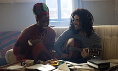 Anaesthetised … Lashana Lynch and Kingsley Ben-Adir in Bob Marley: One Love .