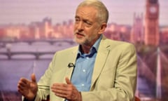 The Andrew Marr Show<br>LONDON - JULY 10: (NO SALE/NO ARCHIVE) In this handout image provided by the BBC, Leader of the Labour Party Jeremy Corbyn appears on The Andrew Marr Show on July 10, 2016 in London, England. (Photo by Jeff Overs/BBC via Getty Images) Warning: Use of this copyright image is subject to Terms of Use of BBC Digital Picture Service. In particular, this image may only be used during the publicity period for the purpose of publicising "Andrew Marr Show" and provided the BBC is credited.