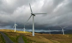 Wind turbines in the southern Lake District.