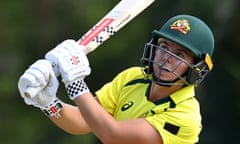 Australia v Pakistan - ODI Series: Game 2<br>BRISBANE, AUSTRALIA - JANUARY 18: Phoebe Litchfield of Australia bats during game two in the Women's One Day International series between Australia and Pakistan at Allan Border Field on January 18, 2023 in Brisbane, Australia. (Photo by Albert Perez - CA/Cricket Australia via Getty Images)