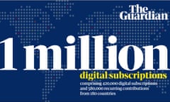 The Guardian reaches 1 million digital subscriptions