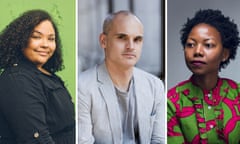 Booker prize longlisted authors, l to r … Leila Mottley, Hernan Diaz, NoViolet Bulawayo.