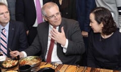 Nancy Liu pictured with Scott Morrison