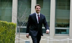 Queensland Liberal MP Ross Vasta arrives for a press conference in Canberra