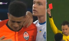 Shakhtar Donetsk’s Taison sent off for reaction to racist insults thumbnail