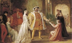 First meeting of Henry VIII and Anne Boleyn, by Daniel Maclise, 1835