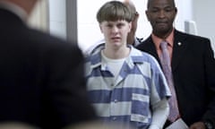 FILE - In this Monday, April 10, 2017 file photo, Dylann Roof arrives to a courtroom at the Charleston County Judicial Center in Charleston, S.C., to enter his guilty plea on murder charges. The white supremacist church shooter staged a hunger strike in February 2020 while on federal death row, alleging in letters to The Associated Press that he’s been “targeted by staff,” “verbally harassed and abused without cause” and “treated disproportionately harsh.” (Grace Beahm/The Post And Courier via AP, Pool, File)