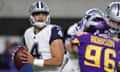 From week two onwards, the Cowboys’ Dak Prescott has never dipped below 7.4 yards per passing attempt.