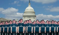 CEO of Facebook Mark Zuckerberg<br>epa06659809 One hundred cutouts depicting CEO of Facebook Mark Zuckerberg wearing a t-shirt that reads 'fix fakebook' are placed on the East Front of the US Capitol by a global activist group named 'AVAAZ' in Washington, DC, USA, 10 April 2018. Zuckerberg will  testify in two Congressional hearings this week regarding Facebook allowing third-party applications to collect the data of its users without their permission, and for the company's response to Russian interference in the 2016 US presidential election.  EPA/MICHAEL REYNOLDS