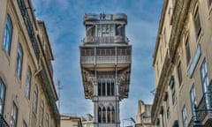 Elevador de Santa Justa Elevator '', Rua do Ouro, Lisbon, PortugalÊ, Aufzug «Elevador de Santa Justa«, Lissabon, Portugal. (Photo by: Bildagentur-online/Universal Images Group via Getty Images)