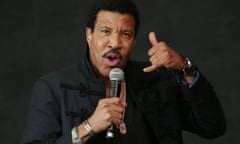 Glastonbury calling … Lionel Richie performs on the Pyramid stage.