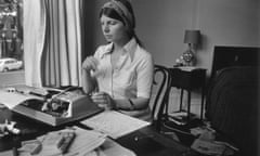 Margaret Drabble in her study in 1974.