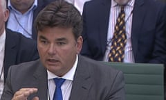 Dominic Chappell giving evidence to the business, skills and innovation select committee last year. 