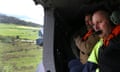 Residents Survey Damage Following 7.5 Magnitude Earthquake In New Zealand<br>KAIKOURA, NEW ZEALAND - NOVEMBER 14: Prime Minister John Key inspects earthquake damage north of Kaikoura from an RNZAF helicopter on November 14, 2016 in New Zealand. The 7.5 magnitude earthquake struck 20km south-east of Hanmer Springs at 12.02am and triggered tsunami warnings for many coastal areas. (Photo by Mark Mitchell - Pool/Getty Images)