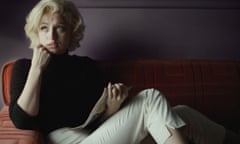 Ana de Armas as Marilyn Monroe in Blonde.