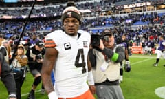 Deshaun Watson has had a disappointing start to his career in Cleveland