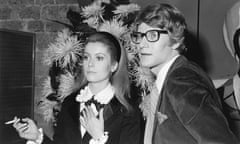 Catherine Deneuve and Yves Saint Laurent.