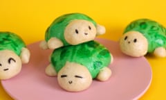 Custard-filled turtle bao