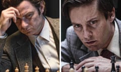 The Pawn Sacrifice, starring Tobey Maguire (right) as Bobby Fischer and Liev Schreiber as Boris Spassky