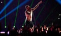 Maroon 5 pumped out a selection of the rock-pop band's hits, with assists from Travis Scott, Outkast’s Big Boi and a gospel choir&nbsp;