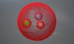 Representation of a doubly heavy-quark baryon, such as that discovered at LHCb