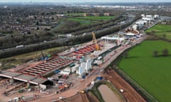 HS2 construction near Birmingham